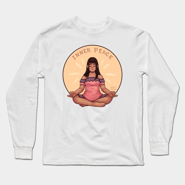 Inner Piece Long Sleeve T-Shirt by MarcyRangel